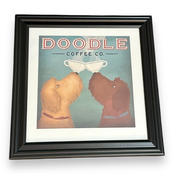 Framed Doodle Brewing Company Print 🎄🐾 Christmas Gift Goldendoodle Labradoodle - Picture 2 of 10